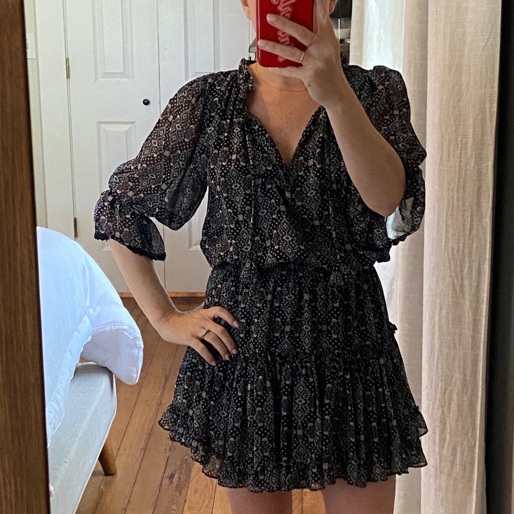 Misa printed dress XS